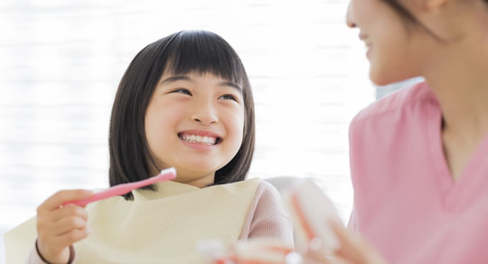 フッ素無料、子供の顎の発育誘導